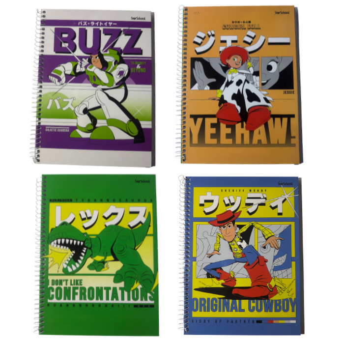 6d7afa7920a53d7edf4fcc6aadba97a9-2.jpg Caderno Universitário Toy Story 80 Folhas - StarSchool - Imagem 1