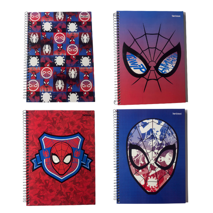 d98002a16d158beecacbe65b94ea152c-2.jpg Caderno Universitário Homem Aranha 80 Folhas - StarSchool - Imagem 1